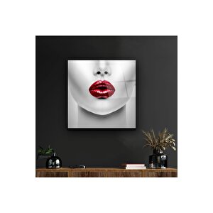 Dudak Cam Tablo 100x100 cm