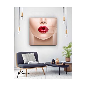 Dudak Cam Tablo 50x50 cm