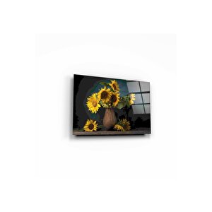 Ayçiçekleri Cam Tablo 50x70 cm