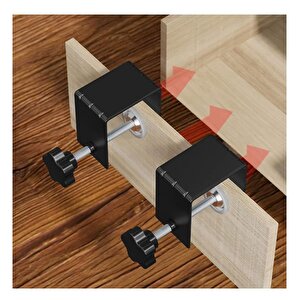 2 Adet Hands Çekmece Yüzü Önü Montaj Aparatı Ayarlı Metal