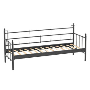 Lalas Dk 70x200 Üçlü Bahçe-balkon Koltuğu - Siyah (Mindersiz)