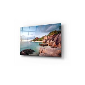 Sahil Cam Tablo 60x90 cm