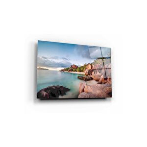 Sahil Cam Tablo 60x90 cm
