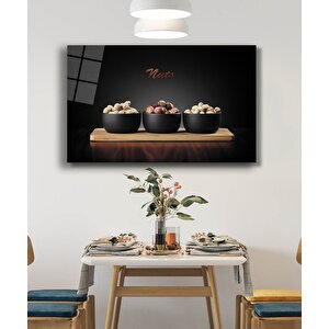 Çerez Kuruyemiş Cam Tablo Cookie Nuts 36x23 cm