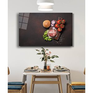 Besinler Cam Tablo Foods Kitchen 36x23 cm