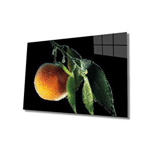 Şeftali Cam Tablo Peaches 36x23 cm