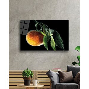 Şeftali Cam Tablo Peaches 36x23 cm