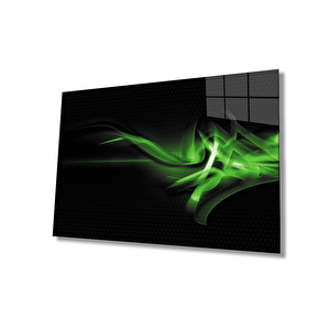 Yeşil Siyah Green Black 36x23 cm