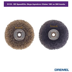 511s Ez Speedclic Boya Aşındırıcı Cilalar 180 Ve 280 Kum (2adet) 2615s511ja