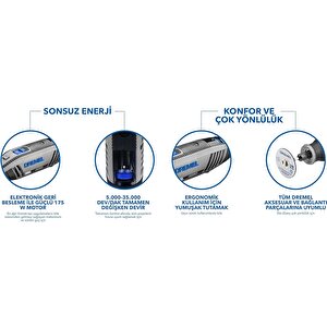 Dremel 4250-6/128 Yüksek Performans Kablolu Çok Amaçlı El Motoru - F0134250jk
