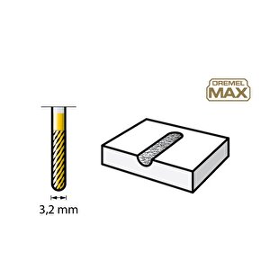 Dremel 9903dm Max Tungsten Karbit Freze 3,2 Mm 26159903dm