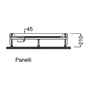 80x80 Panelli Oval Duş Teknesi