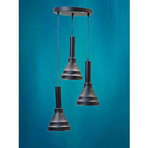 Daria Retro Metal Dekoratif 3 Lü Modern Rustik Sarkıt Avize