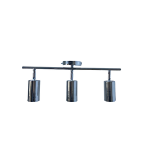 Metal Modern 3 Lü Krom Kaplama Led Spot Avize Günışığı Ampullü