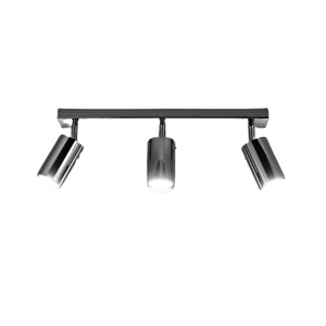 Metal Modern 3 Lü Krom Kaplama Led Spot Avize Günışığı Ampullü
