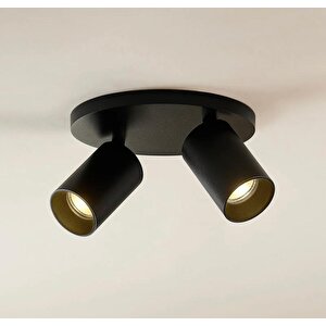 Retro Metal 2 Li Hareketli Spot Led Avize Beyaz Led Ampullü