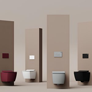 Eg321 Elegant Kanalsız Rim-off Asma Klozet Ve Yavaş Kapanan Kapak