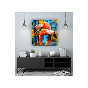 Flamingolar Cam Tablo 50x50 cm