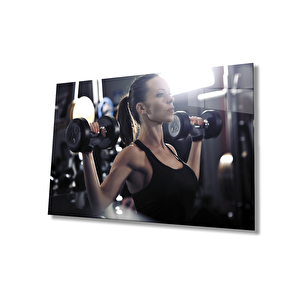 Spor Fıtnes Cam Tablo Sports Fitness 50x70 cm