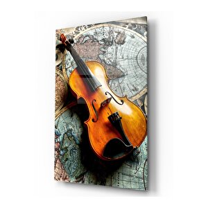 Keman Cam Tablo 50x70 cm