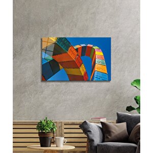 Konteynır Cam Tablo 36x23 cm
