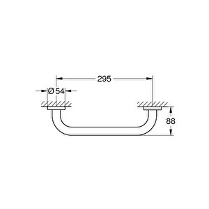 Grohe Essentials Banyo Tutamağı Tutunma Barı - 40421001