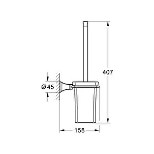 Grandera Tuvalet Fırçalığı Banyo Aksesuarı - 40632000