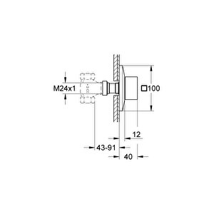 Allure Brilliant Ankastre Stop Valf - 19796000