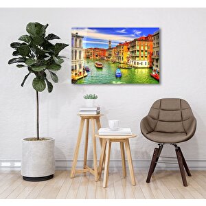 Mimari Yapılar Ve Kayıklar Cam Tablo 50x70 cm