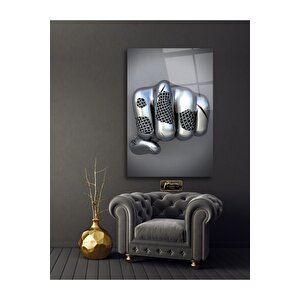 Demir Yumruk Cam Tablo 50x70 cm