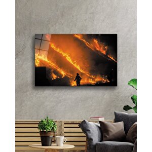 Yangın Veadamcam Tablo 36x23 cm