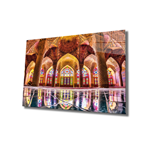 Mimari Cam Tablo Colorful Architecture 90x60 cm