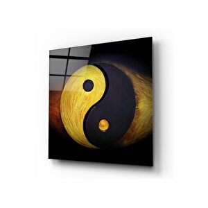 Ying Yang Cam Tablo 30x30 cm