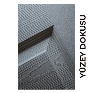 Bolu Amerikan Panel Kapı 77x203 Cm Banyo Kapısı Gri 14/17