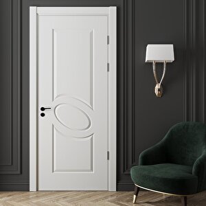 Erciyes Amerikan Panel Kapı 87x203 Cm Oda Kapısı Beyaz 14/17