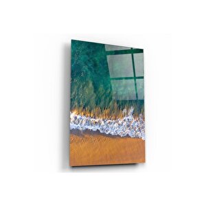 Dalgalar Cam Tablo 70x110 cm