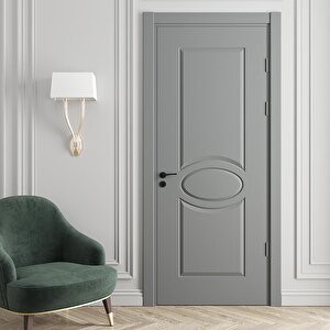 Hazar Amerikan Panel Kapı 87x203 Cm Oda Kapısı Gri 14/17