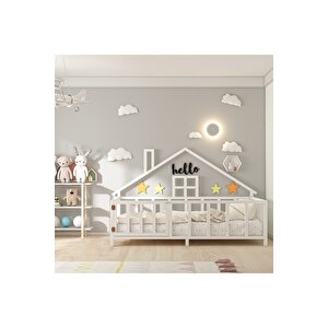 Givayo Wood's Hause Montessori Yatak Beyaz 90x190 90x190 cm