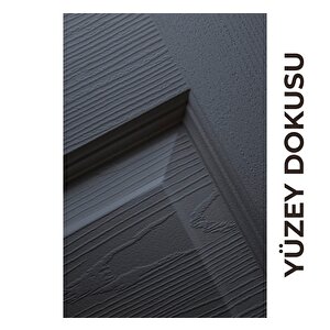 Kartepe Amerikan Panel Kapı 77x203 Cm Oda Kapısı Antrasit 14/17