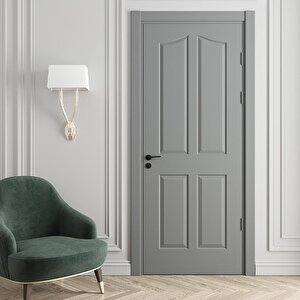 Zigana Amerikan Panel Kapı 77x203 Cm Banyo Kapısı Gri 10/13