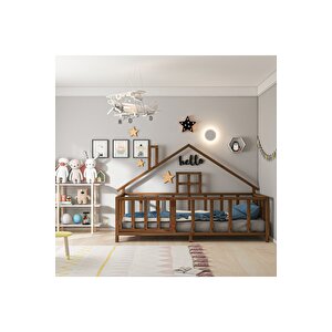 Givayo Wood's Hause  Montessori Yatak Ceviz 100x200 100x200 cm