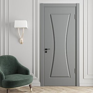 Kartepe Amerikan Panel Kapı 77x203 Cm Banyo Kapısı Gri 14/17