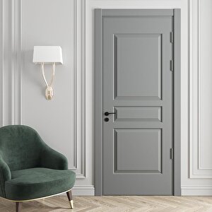 Bolu Amerikan Panel Kapı 77x203 Cm Oda Kapısı Gri 10/13