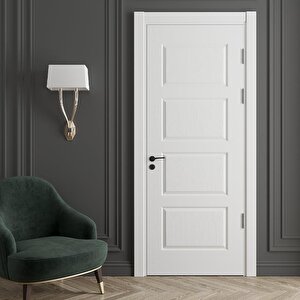 Canik Amerikan Panel Kapı 77x203 Cm Banyo Kapısı Beyaz 18/21