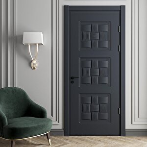 Ilgaz Amerikan Panel Kapı 87x203 Cm Banyo Kapısı Antrasit 14/17