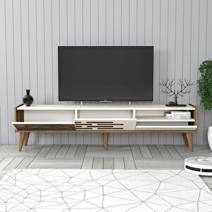 Valensi̇ya Alt Tv Üni̇tesi̇ - Cevi̇z / Krem Ceviz-Krem