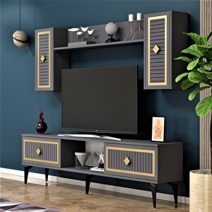 150 Cm Ni̇l Tv Üni̇tesi̇ Antrasi̇t-altin