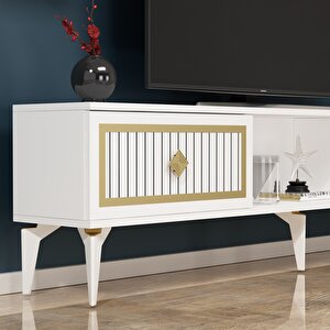 150 Cm Ni̇l Tv Sehpasi (alt Modül) Beyaz-altin