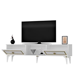 150 Cm Ni̇l Tv Sehpasi (alt Modül) Beyaz-altin