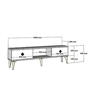 150 Cm Ni̇l Tv Sehpasi (alt Modül) Beyaz-altin